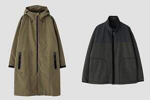 マーガレット・ハウエル×ミズノ“防水透湿性×防風性”の高機能コート、耳あて付きニット帽も