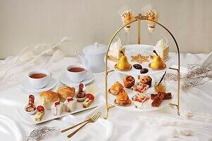 東京マリオットホテル「洋梨×キャラメル」クリスマスアフタヌーンティー、幻の洋梨パフェやバニラタルト