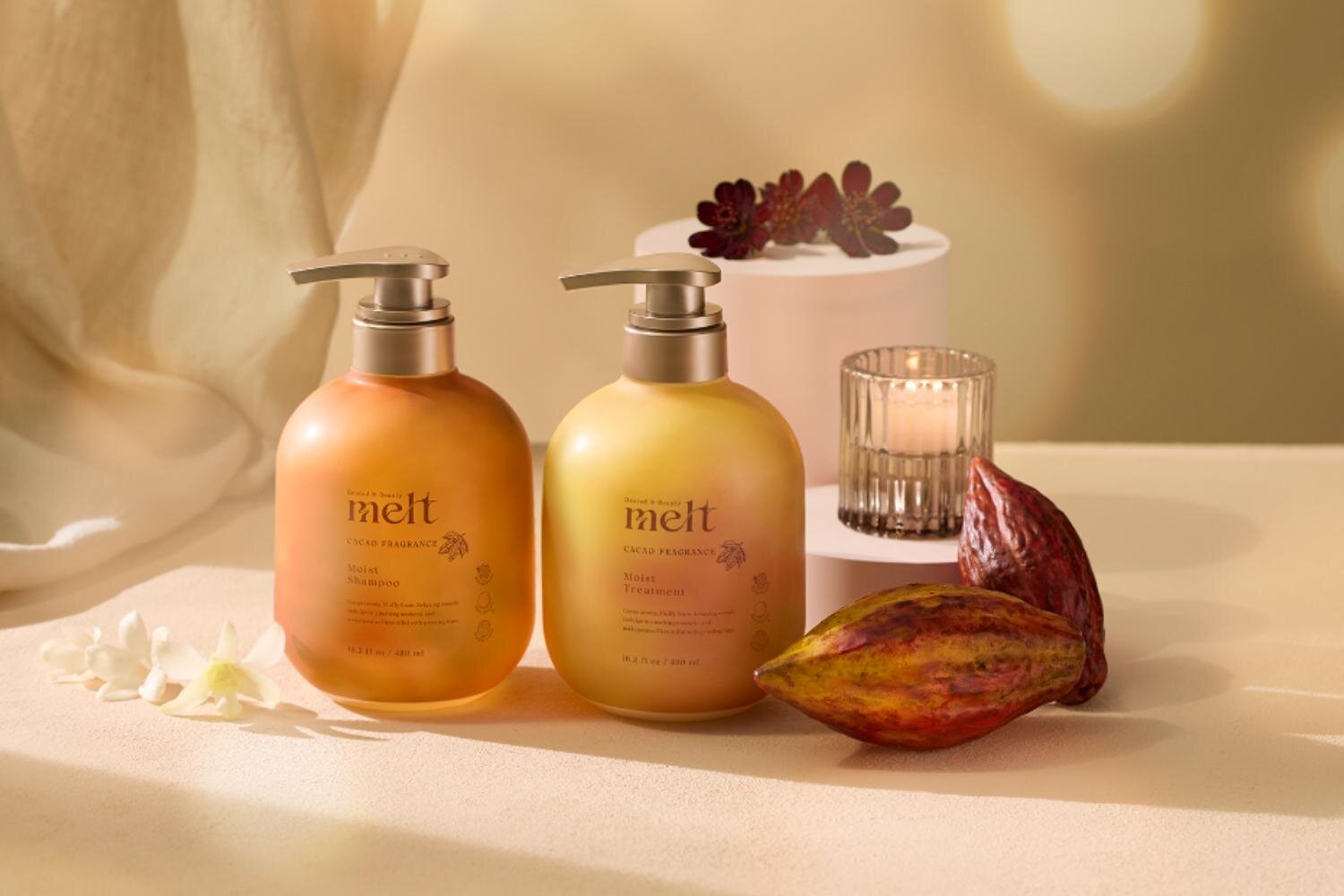 「スウィート メルト コレクション メルト モイストシャンプー & モイストトリートメント カカオフレグランス」