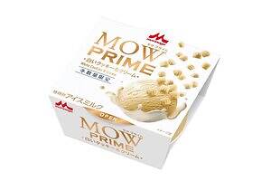 「モウ プライム 白いクッキー&クリーム」ほんのり塩味のバタークッキー×コク深いミルクアイス、冬限定で
