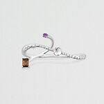 ヴァーミリオン25年クリスマスジュエリー、“宇宙船の出会い”着想のダブルフィンガーリング｜写真4