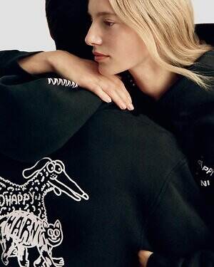 マルニ×マッドハッピーがコラボ、楽観的な動物プリントのTシャツやスウェットフーディ｜写真3