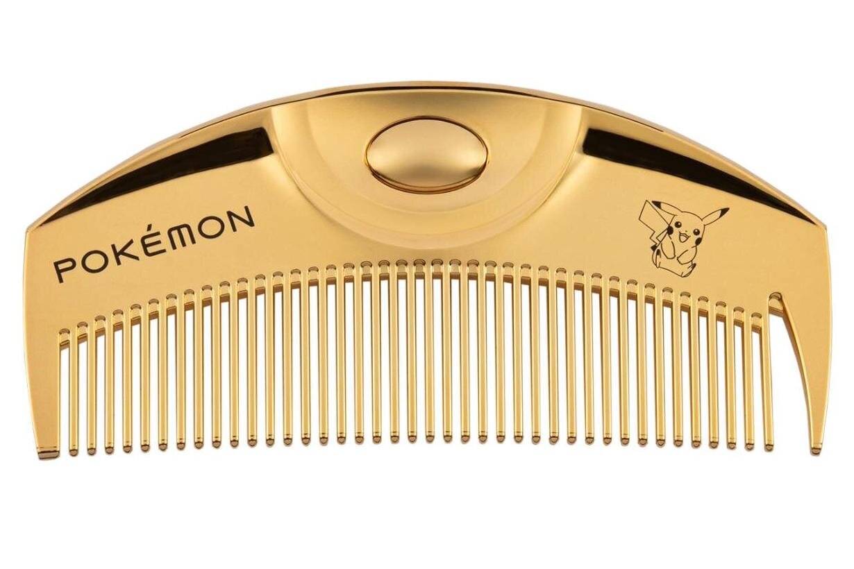 ヘアスタイル｜ラブクロム「ポケモン」限定ヘアコーム、ピカチュウ描いた「ツキ ゴールド」やブラッキーのカッサブラシ