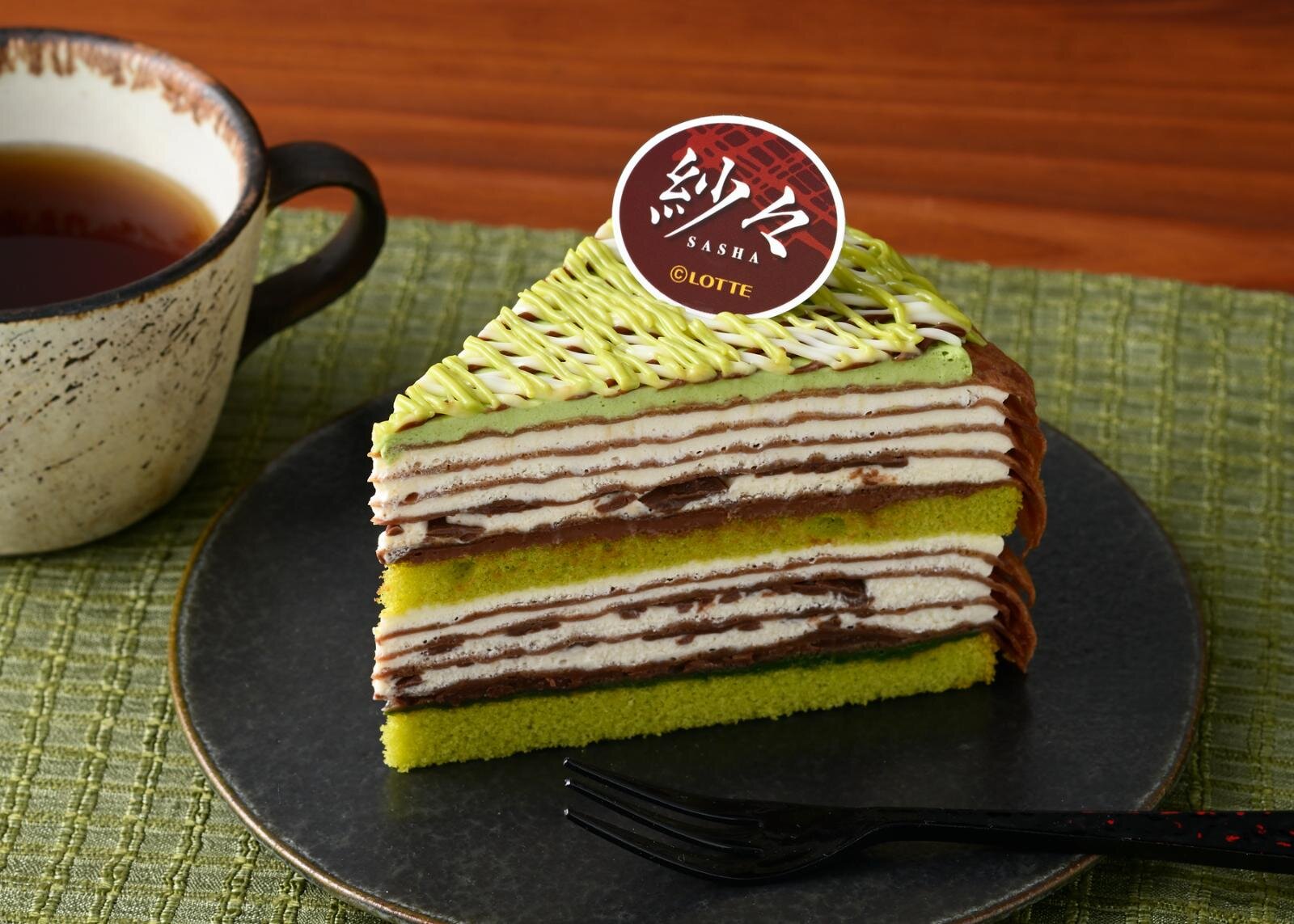 「紗々ミルクレープ(抹茶ティラミス)」583円 