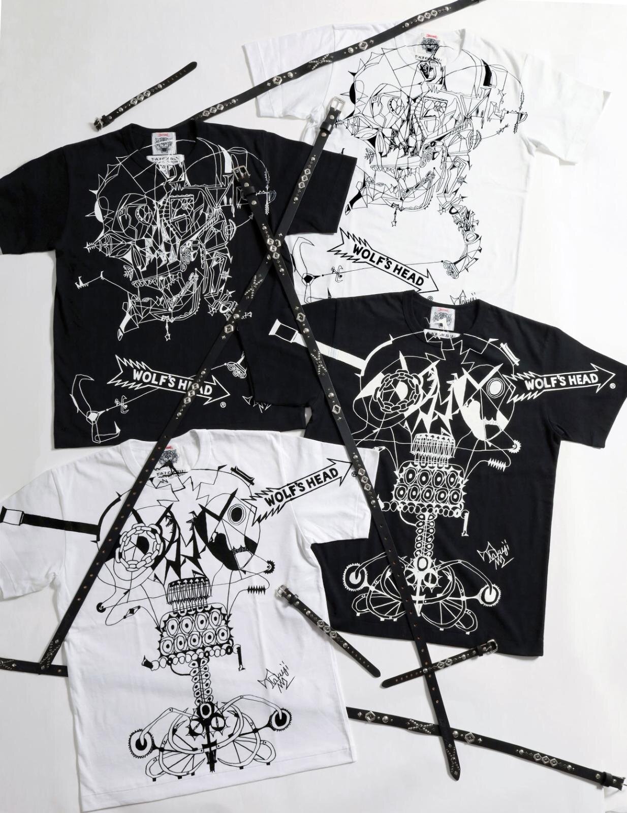 Tシャツ 19,800円、ベルト20mm 267,300円、リストバンド15mm (M)53,900円、(L)62,700円