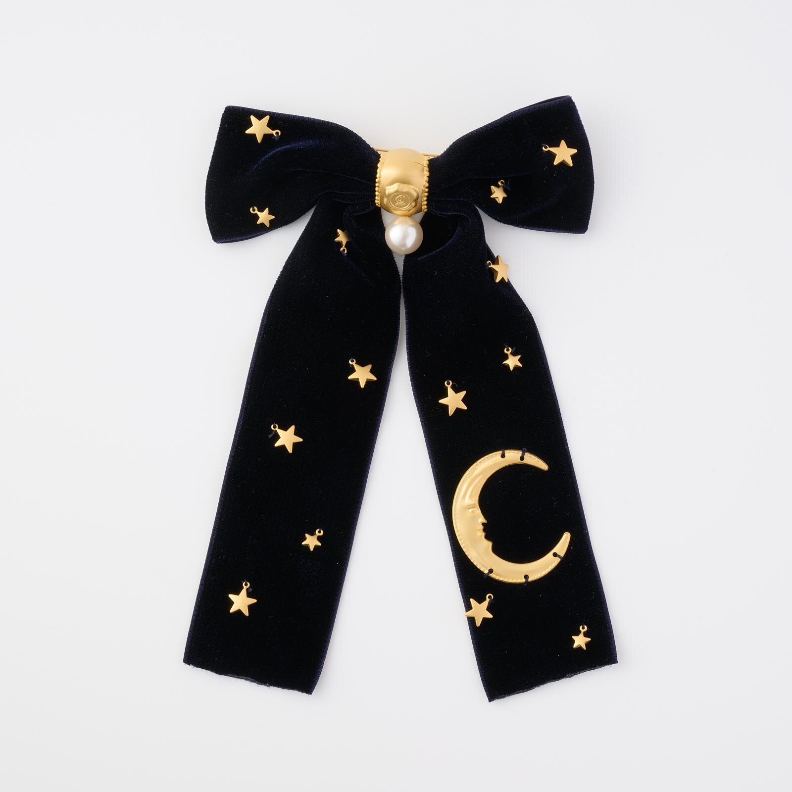 クロワッサンと三日月の夢 リボンブローチ 19,800円
