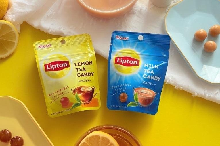 コンビニ｜リプトンのレモンティー＆ミルクティーがキャンディに！紅茶の華やかさと香りをぎゅっと1粒に