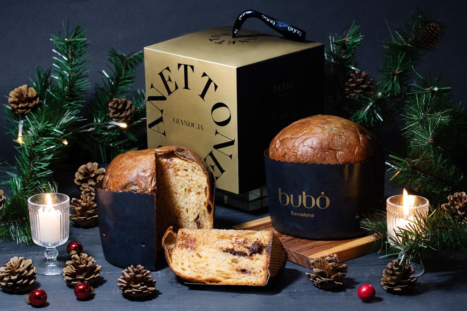 クリスマス｜ブボ・バルセロナのクリスマス伝統菓子パネトーネ、ふんわりしっとり生地×オレンジピールや濃厚チョコ