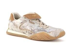 フェンディのウィメンズスニーカー、“水面の波紋”柄アッパーに「F」モチーフのラバーソール