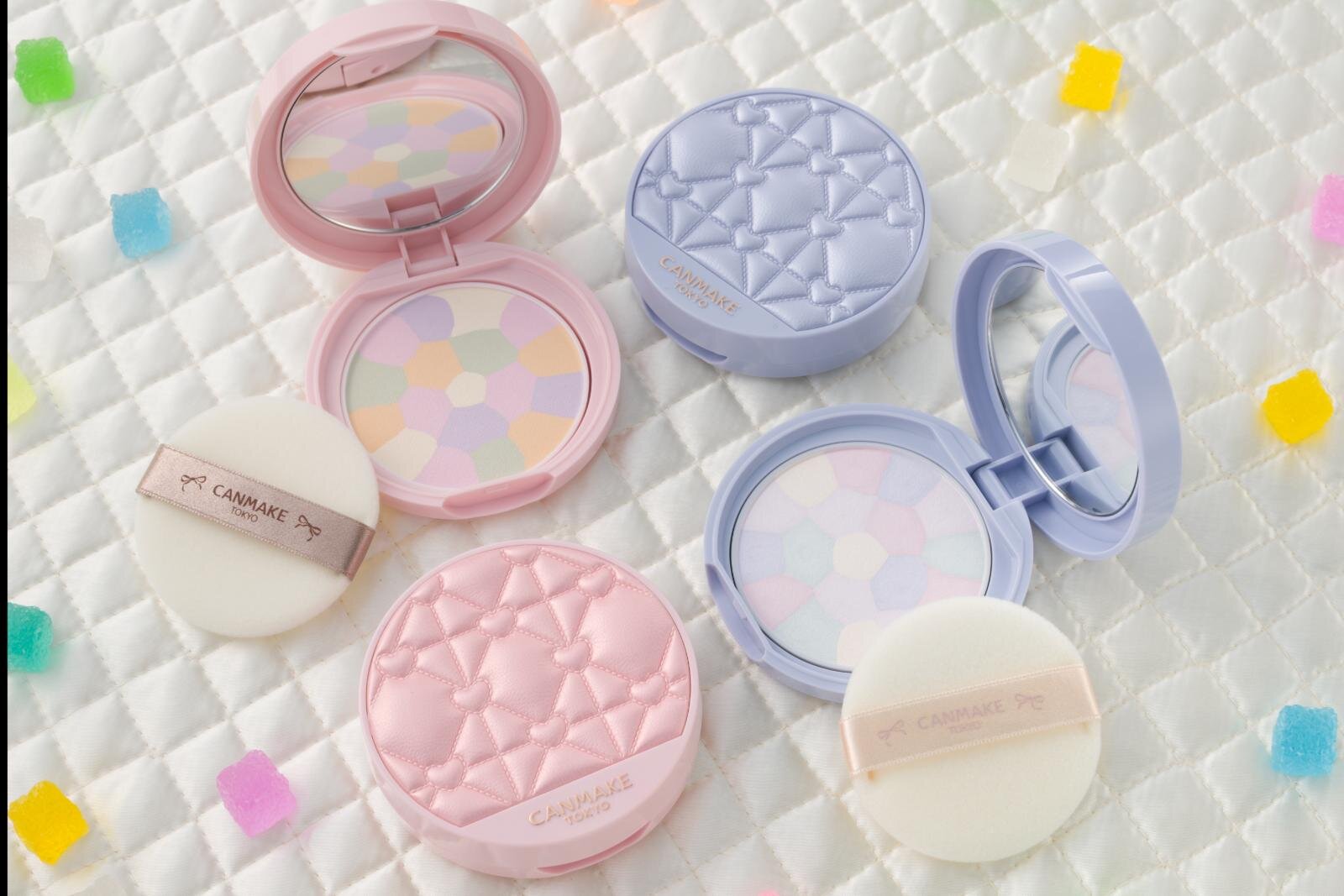 プチプラ｜キャンメイク2025年冬コスメ、人気フェイスパウダー"ハート”の限定キルティングデザインに