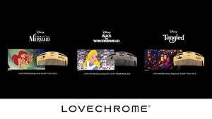 ラブクロムのディズニー限定ヘアコーム、ラプンツェル・アリエル・アリスの3デザイン｜写真1