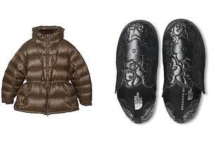 セシリー バンセン×ザ・ノース・フェイス第2弾、花パーツ付きダウン＆全面フローラル柄ミュール