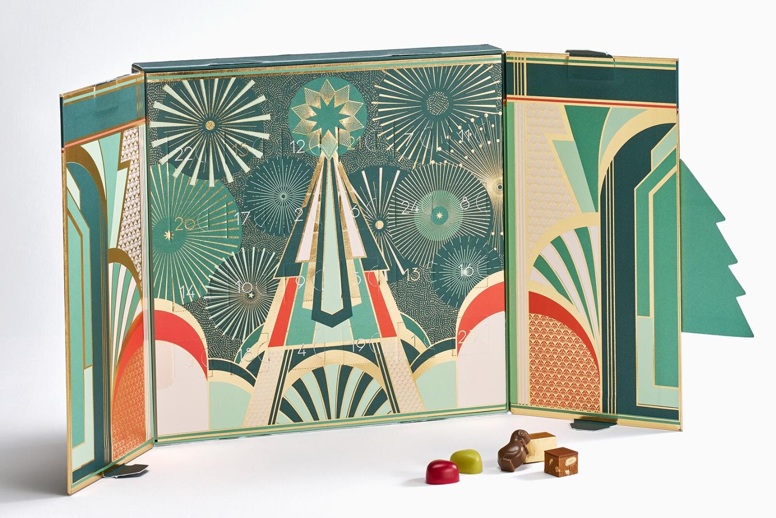 限定メニュー｜ピエール マルコリーニ25年クリスマス、“花火”きらめくショコラアドベントカレンダー