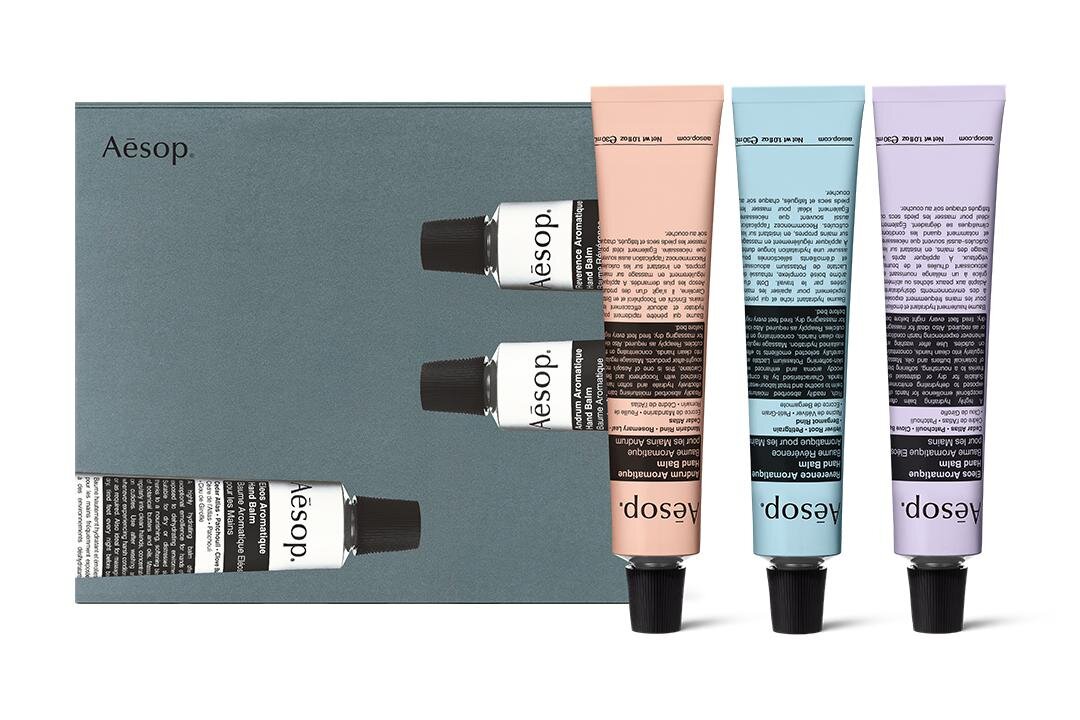 乾燥肌ケア｜イソップ2025年クリスマスコフレ、ブランド初“ミニサイズ”ハンドバームキット