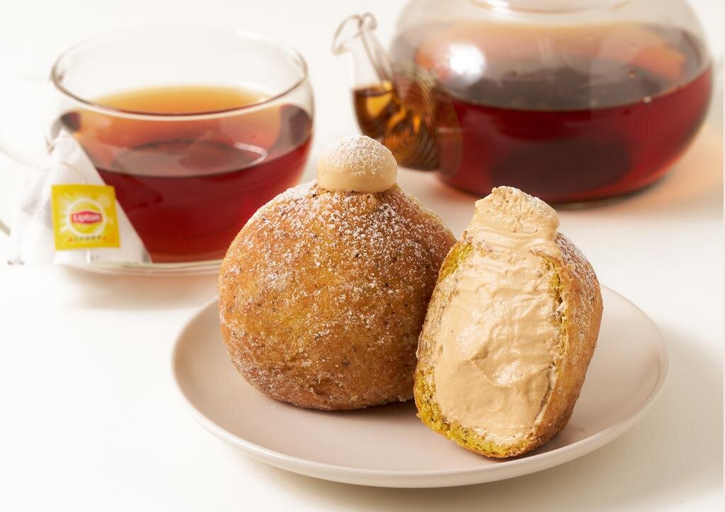 「リプトン」たっぷり紅茶クリーム入り“ふわふわ”生ドーナツ、ユニドーナツから｜写真4