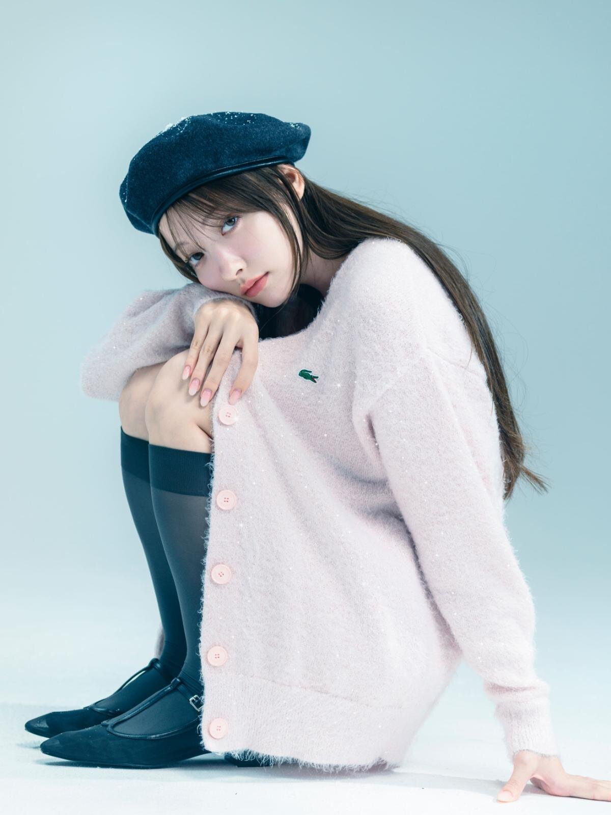 スナイデル　ラコステ　コラボ　ラメニットカーディガン　ホワイト　36 SNIDEL｜LACOSTE/ラメニットカーディガン | Rakuten Fashion