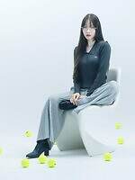 スナイデル×ラコステ、"ラメ入り"ふわふわニットカーディガン＆パステルカラーフーディー｜写真4