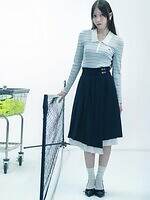 スナイデル×ラコステ、"ラメ入り"ふわふわニットカーディガン＆パステルカラーフーディー｜写真2