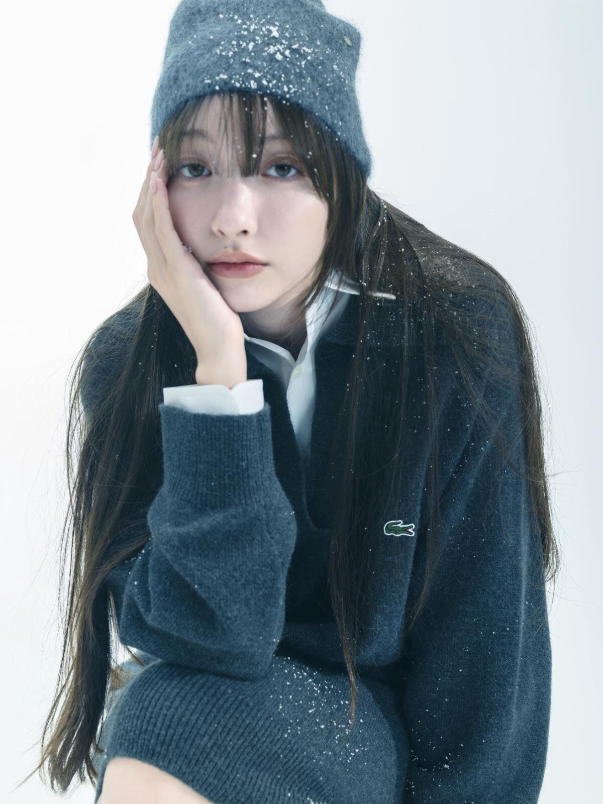 スナイデル×ラコステ、"ラメ入り"ふわふわニットカーディガン＆パステルカラーフーディー｜写真12