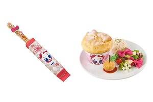 USJの2025年クリスマス限定メニュー＆グッズ、ハローキティのアップルパイ風チュロスや贅沢肉料理