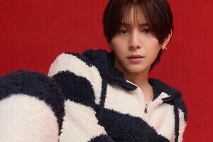 ジェラート ピケ"ふんわりモコモコ"のボーダーニットルームウェア、モデルに山田涼介