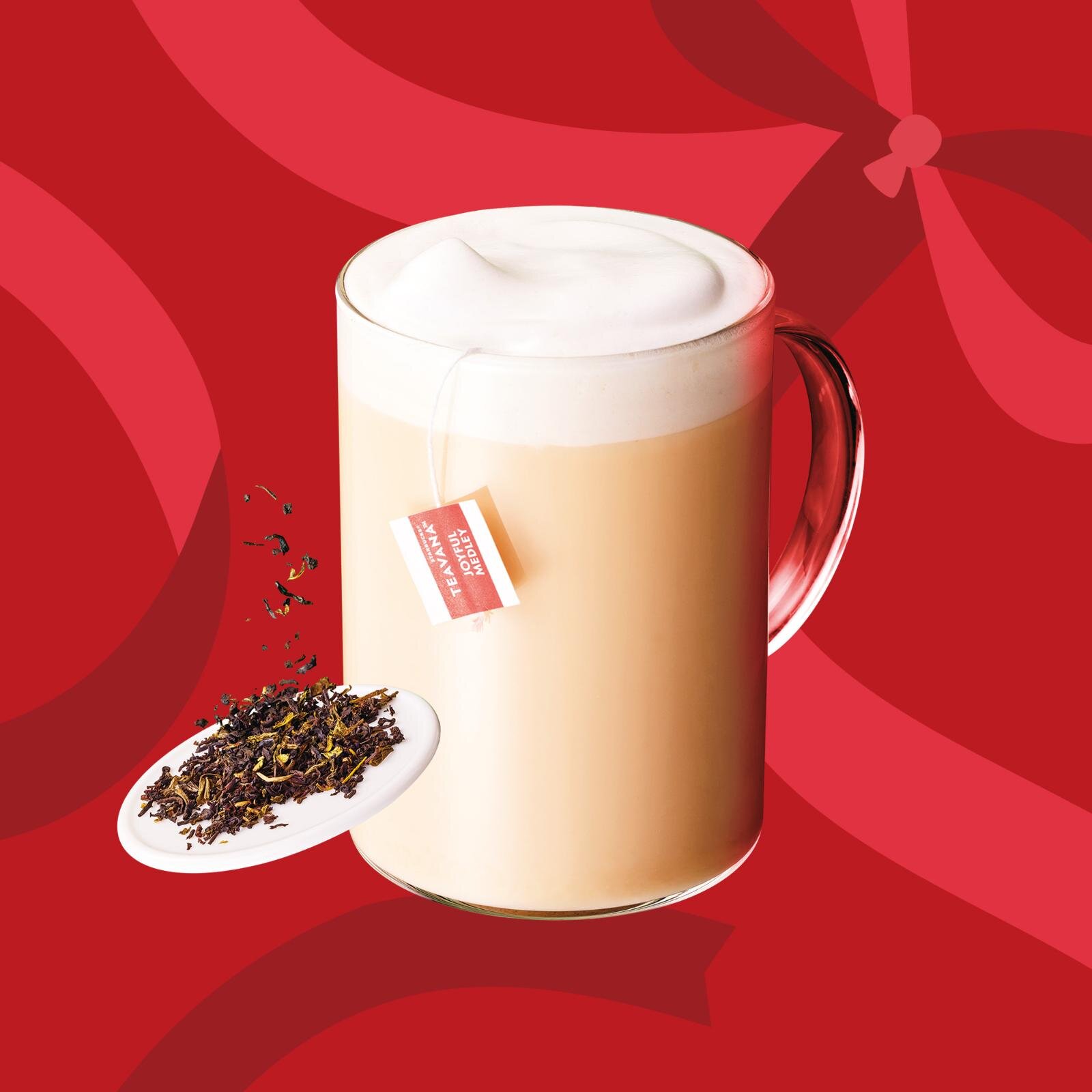 「ジョイフルメドレー ティー ラテ」(ホット) 持ち帰り ショート 520円、トール 560円、グランデ 604円、ベンティ 648円 店内 ショート 530円、トール 570円、グランデ 616円、ベンティ 660円