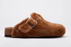 ビルケンシュトック25年クリスマスサンダル、“ふわふわ”シアリングの「アリゾナ」「ボストン」