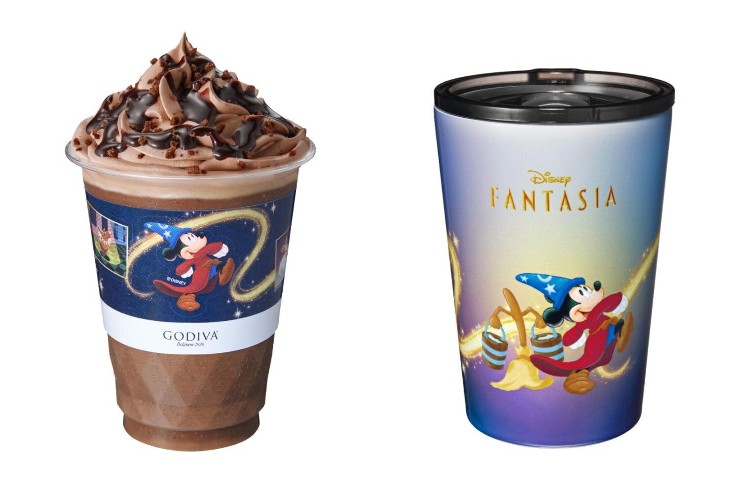 ドリンク｜ゴディバ“濃厚ブラウニー風”ショコリキサー、ディズニーアニメーション映画『ファンタジア』タンブラーも