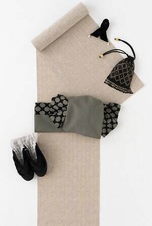 きものやまと×ミントデザインズ、フリンジ足袋ソックス＆“レースを重ねた千鳥格子柄”へこ帯｜写真7