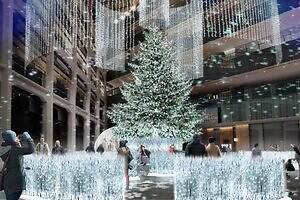 KITTE丸の内の25年クリスマスイルミネーション、100mに広がる“白銀の大草原”＆光のかまくら｜写真1