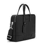 リモワ“スーツケースに固定できる”レザー製バックパック、グルーヴパターンのスクエアフォルムで｜写真6