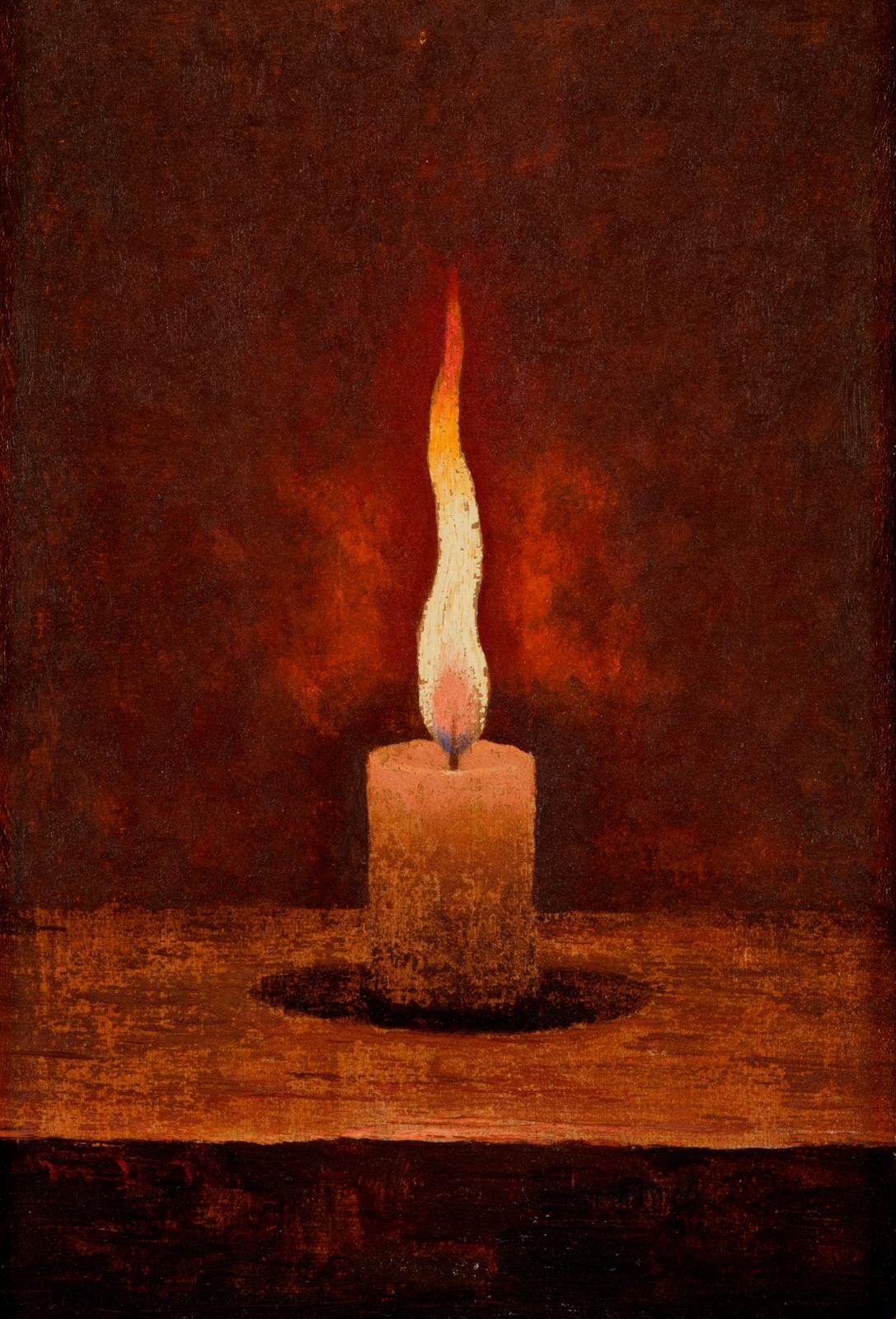 髙島野十郎《蝋燭》大正時代(1912〜1926年) 福岡県立美術館