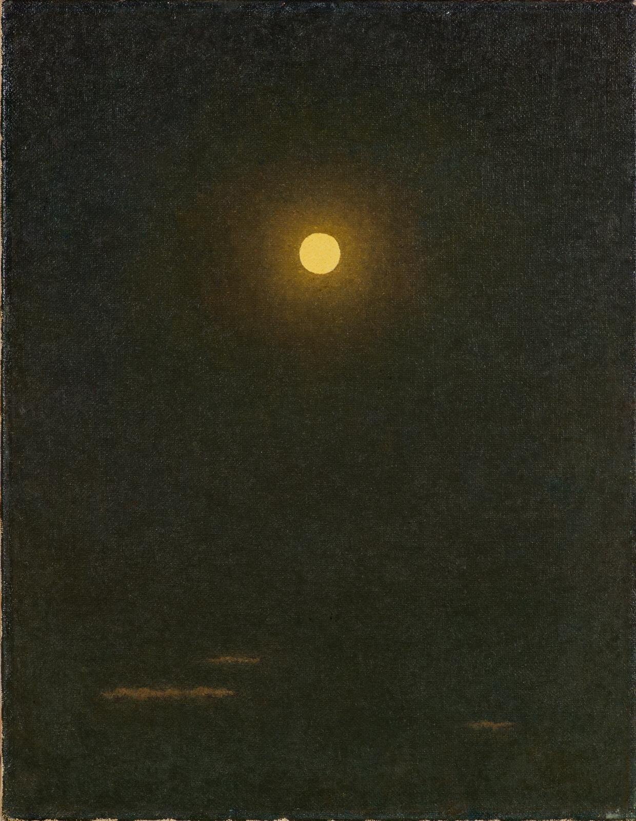 髙島野十郎《月》昭和37(1962)年 福岡県立美術館