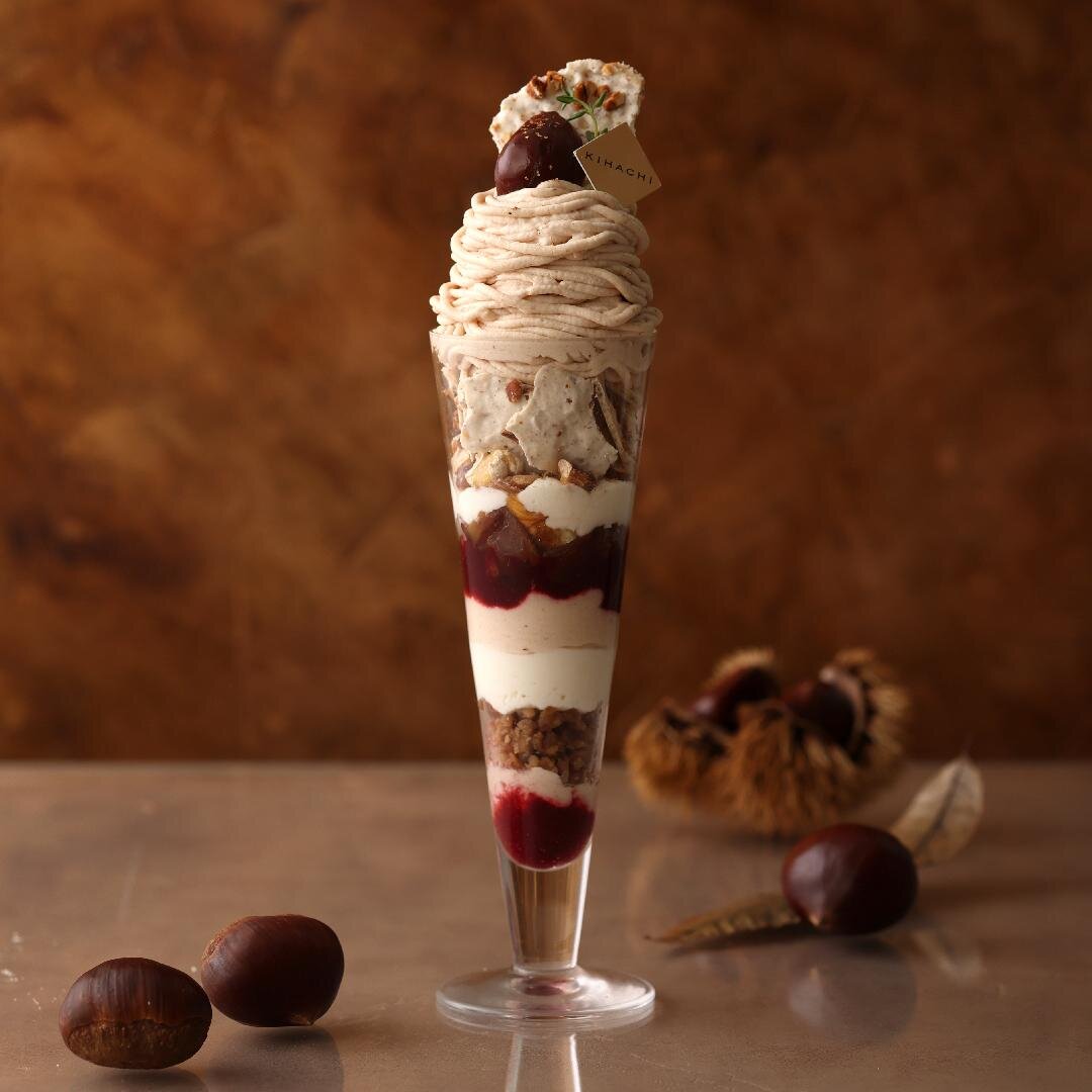 モンブランパフェ 1,870円 ※アトレ浦和、東急百貨店たまプラーザ店、福岡三越、セントシティ、福屋八丁堀本店、名鉄百貨店本店限定