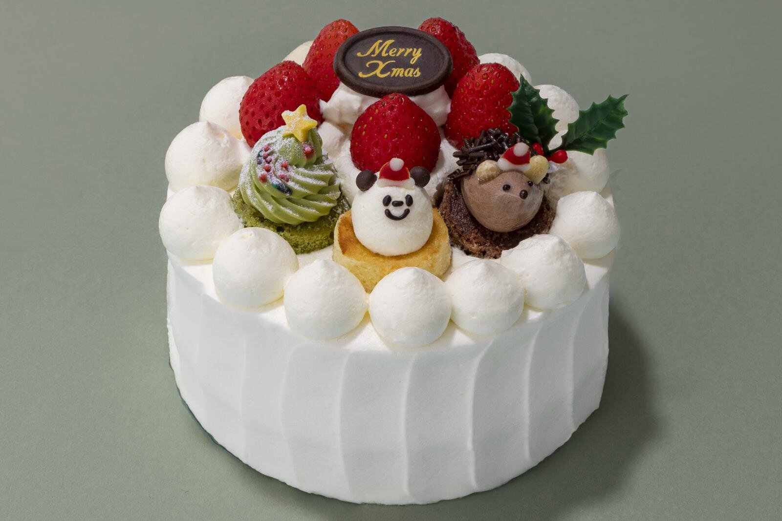 フェアリーケーキフェア“どうぶつ”が彩る25年クリスマスケーキ、サンタのカップケーキも