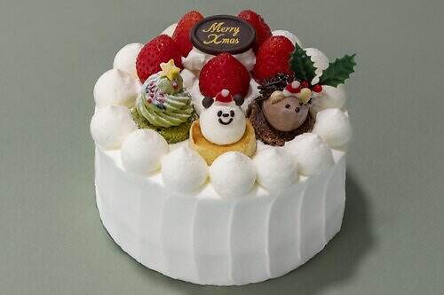 フェアリーケーキフェア“どうぶつ”が彩る25年クリスマスケーキ、サンタのカップケーキも