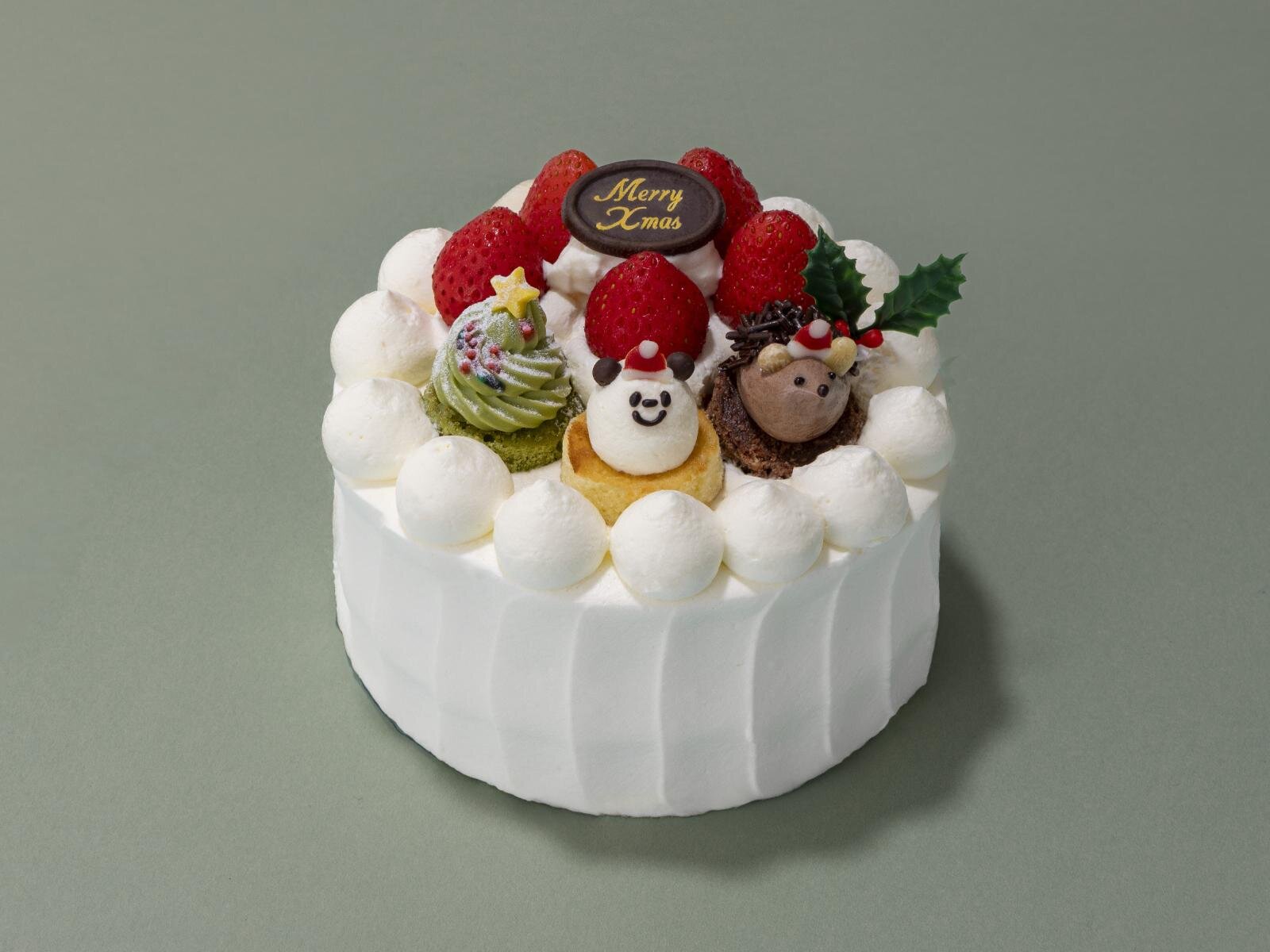 フェアリーケーキフェア“どうぶつ”が彩る25年クリスマスケーキ、サンタのカップケーキも