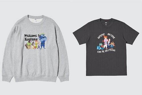 ユニクロUT『ズートピア』Tシャツ＆スウェット、ジュディ＆ニックや映画の名場面モチーフ