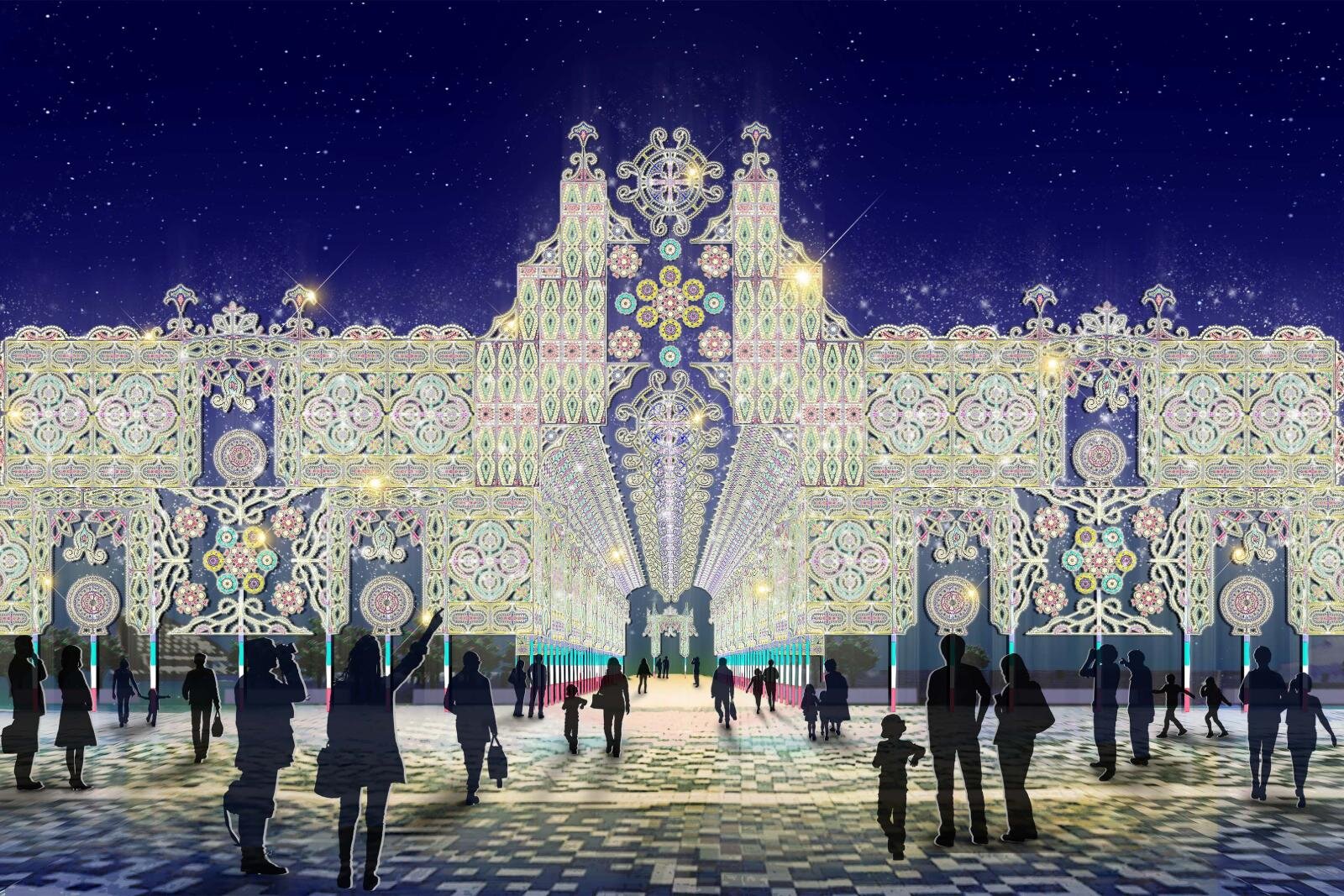 冬イルミネーション「神戸ルミナリエ」“約75mの光の回廊”＆カラフルに輝く音楽劇場