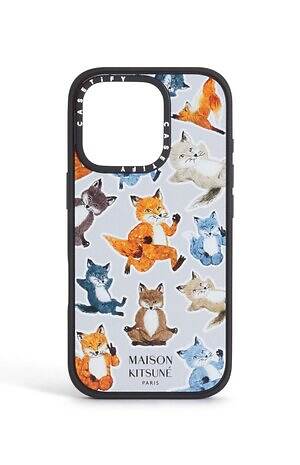 メゾン キツネ×ケースティファイのスマホケース、ステッカー風の“座禅を組む”フォックスなど｜写真45