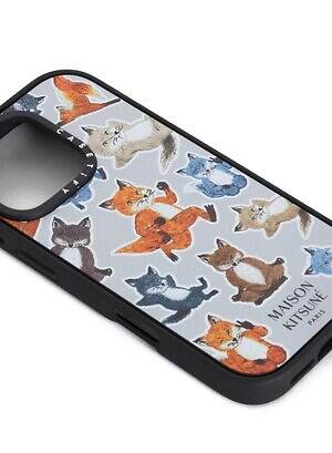 メゾン キツネ×ケースティファイのスマホケース、ステッカー風の“座禅を組む”フォックスなど｜写真42