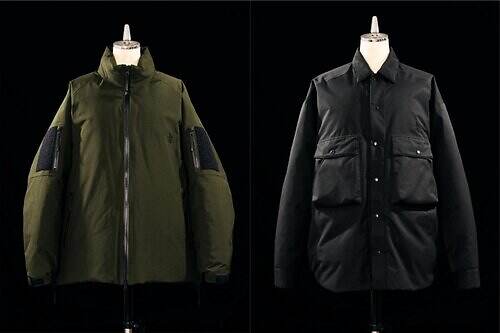 コム デ ギャルソン・オム × ゴールドウインのダウンジャケット、悪天候でもあたたかく快適な着心地