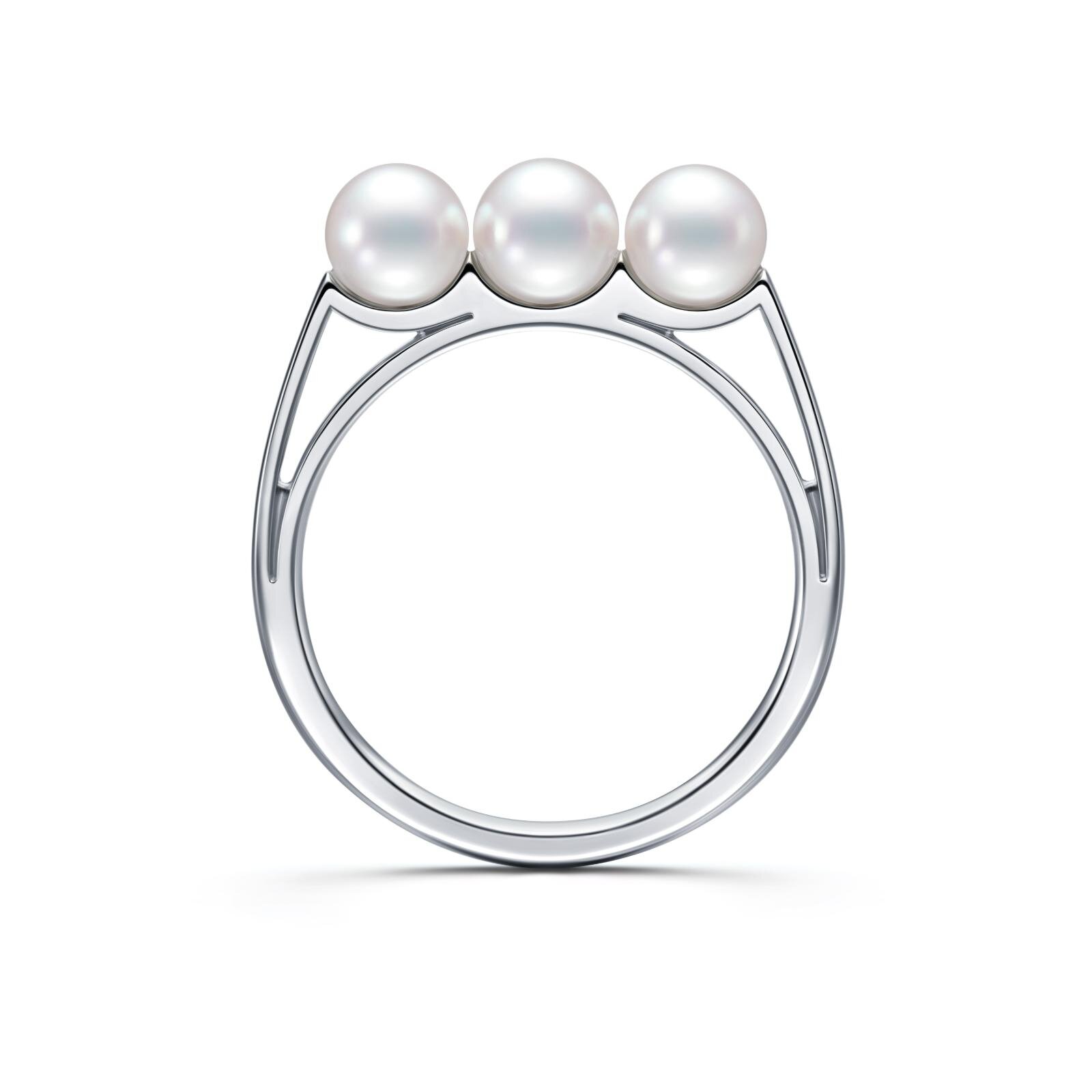 バランス ライト リング［プラチナ、あこや真珠］ 236,500円