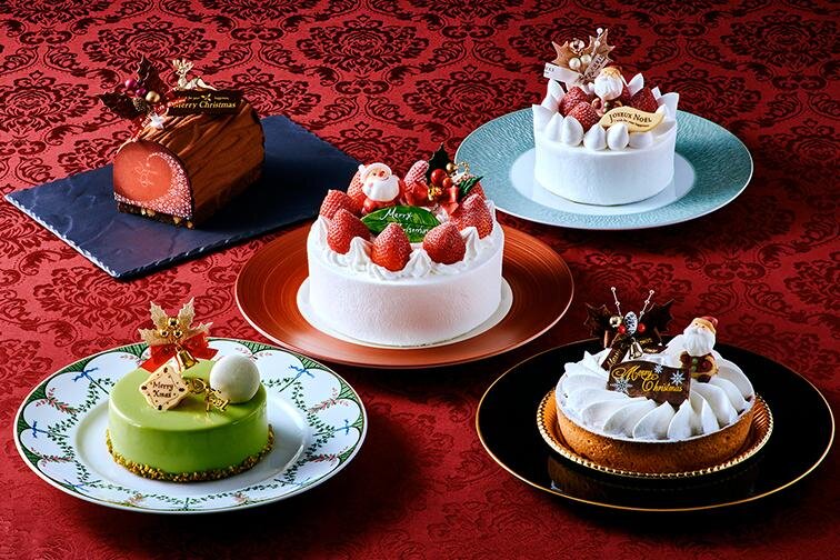 ホテルオークラ京都の25年クリスマスケーキ、濃厚ブッシュ・ド・ノエルやピスタチオ×苺のムースケーキ