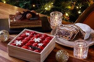 ホテル ザ ミツイ キョウト25年クリスマスケーキ、“木箱入り”苺ショート＆黒豆の和風オペラなど｜写真1