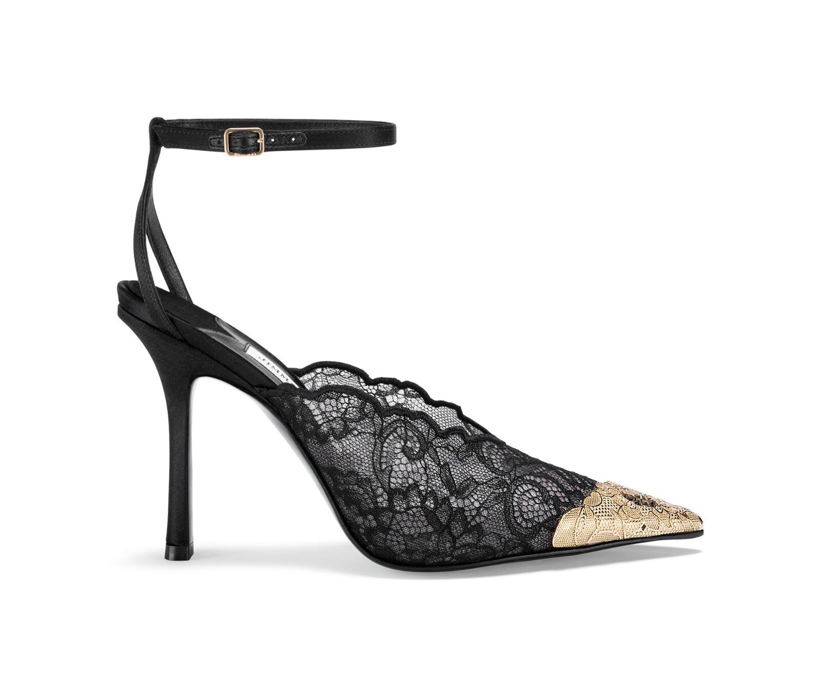 ジミー チュウ“まるで宝石”クリスタル付きサテンパンプス＆バッグ、花型ジュエリーも｜写真6