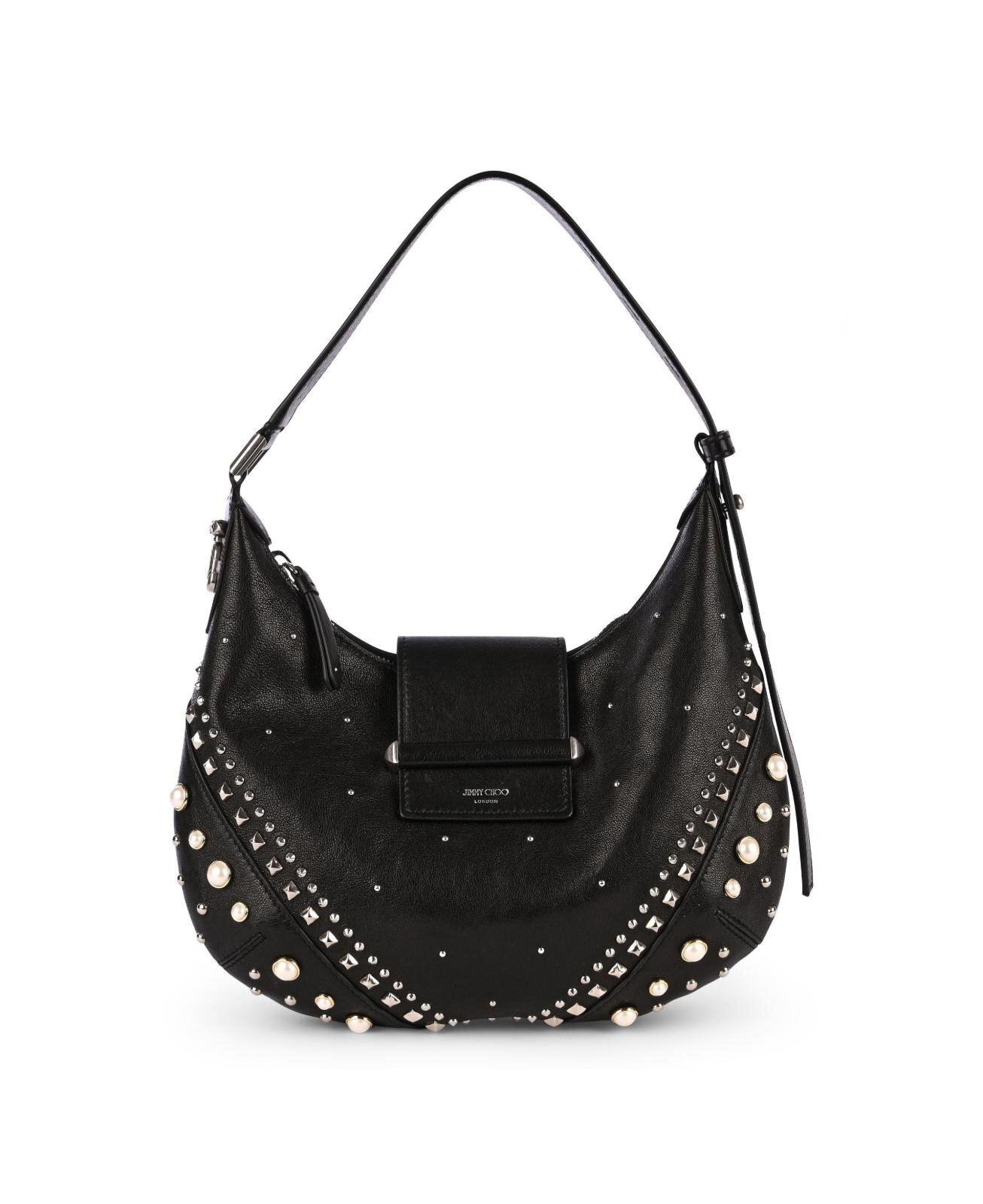 ジミー チュウ“まるで宝石”クリスタル付きサテンパンプス＆バッグ、花型ジュエリーも｜写真10