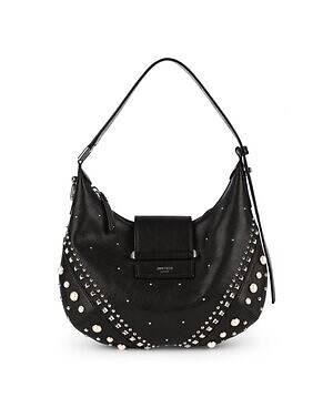 ジミー チュウ“まるで宝石”クリスタル付きサテンパンプス＆バッグ、花型ジュエリーも｜写真10