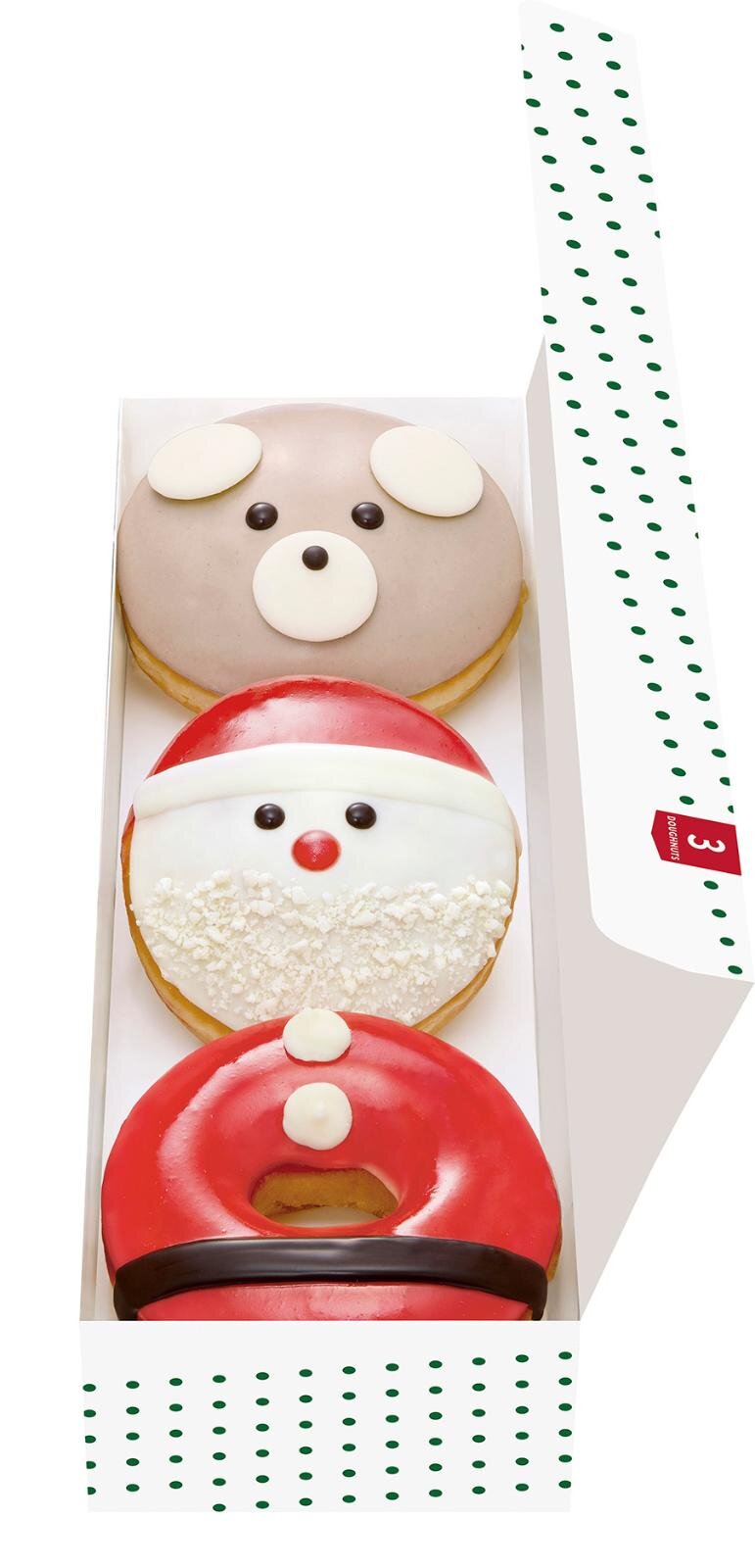 クリスピー・クリーム・ドーナツ25年クリスマス、雪だるま型&2つ合わせて”全身サンタ”ドーナツ｜写真10