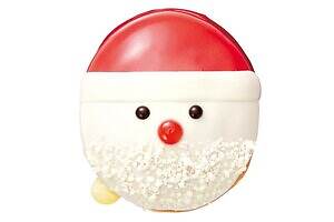 クリスピー・クリーム・ドーナツ25年クリスマス、雪だるま型&2つ合わせて”全身サンタ”ドーナツ｜写真2